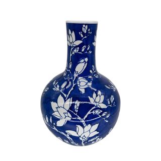 PRE-ORDER Magnolia Watercolour Porcelain Round Vase