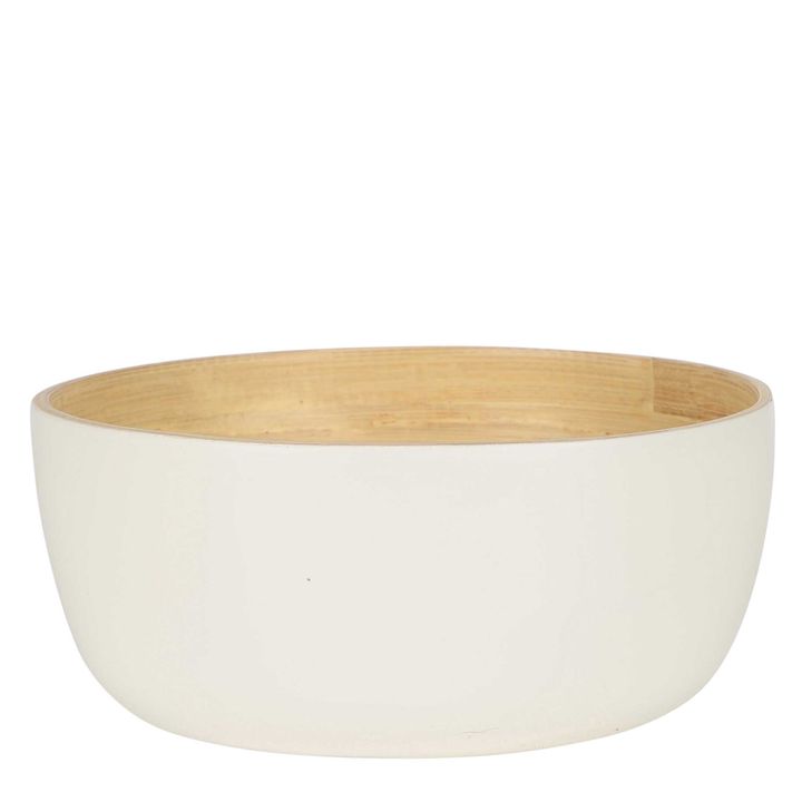 Blana Small Bamboo Bowl White