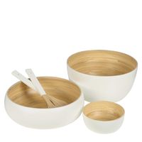 Blana Small Bamboo Bowl White