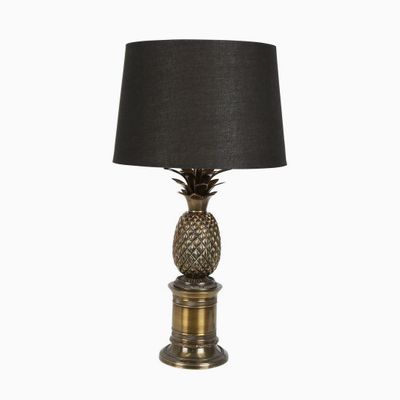Bermuda Pineapple Table Lamp Base Antique Brass- Base Only