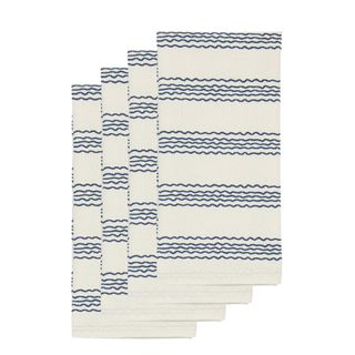 PRE-ORDER Stripe Napkins Set of 4 Blue