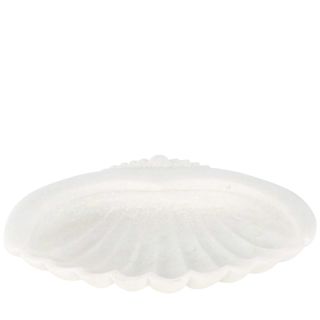 Marble Shell Dish White