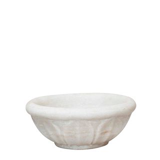 Petal Marble Bowl Large White