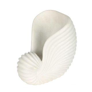Marble Conch Shell Large White