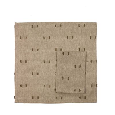 Tuft Napkin Burnt Olive Set of 4