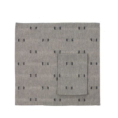 Tuft Napkin Dark Slate Set of 4