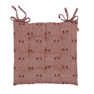 Tuft Seat Cushion Ruby