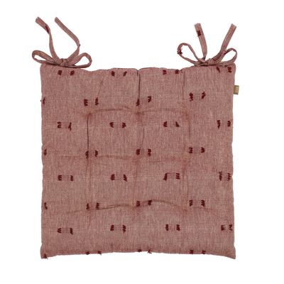 Tuft Seat Cushion Ruby