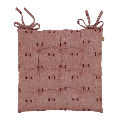 Tuft Seat Cushion Ruby