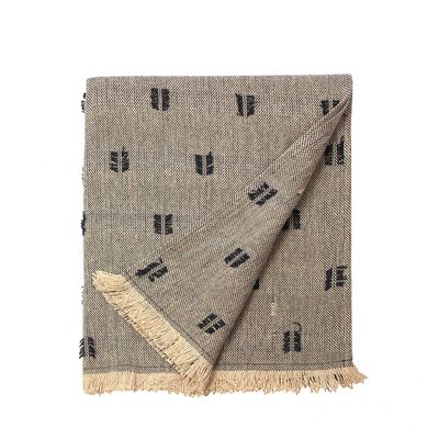 Tuft Style Throw Dark Slate