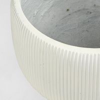 Zagg Low Planters Set of Two White