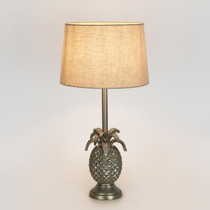 St Martin Table Lamp Base Antique Silver