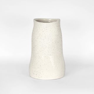 Tuba Ceramic Vase Medium White