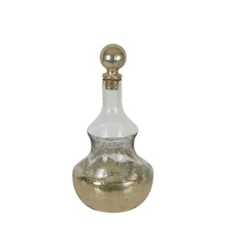 Genie Glass Decanter Gold Small
