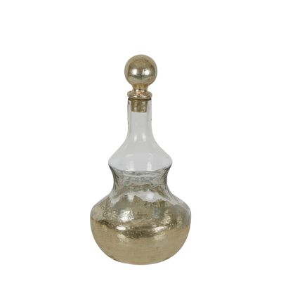 Genie Glass Decanter Gold Small