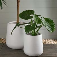 Tran Planter Set of 2 Cream Terrazzo