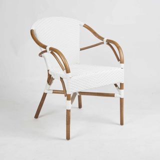 Harlow Rattan Chair White - Outdoor Under-Cover