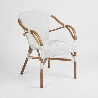 Harlow Rattan Chair White - Outdoor Under-Cover