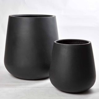 Tran Planter Set of 2 Black