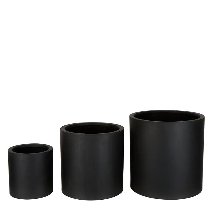 Duong Planter Set of 3 Black