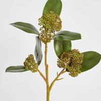 Magnolia Berry Spray 80cm Burgundy