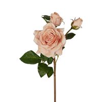 Olivia Bud Real Touch Rose Stem 53cm Blush