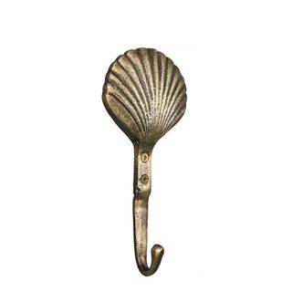 Shell Wall Hook Antique Brass