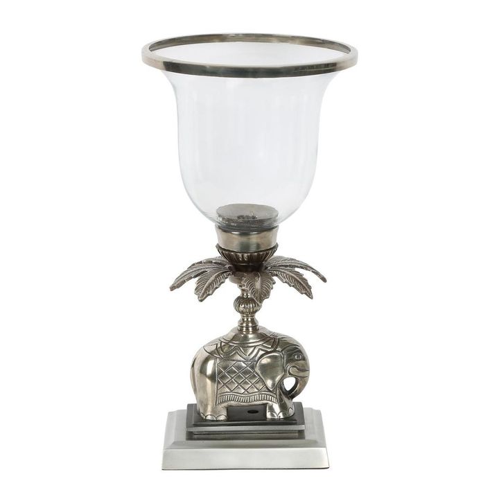 Sabu Hurricane Candle holder Vase Silver
