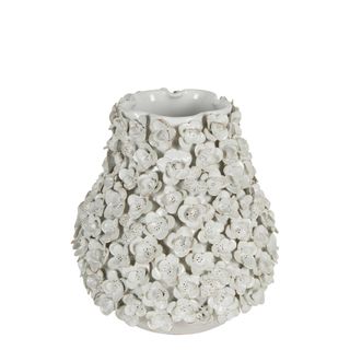 Ella Ceramic Flower Vase Large White