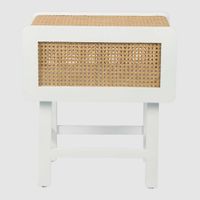 Zoe Bedside Table Chalk