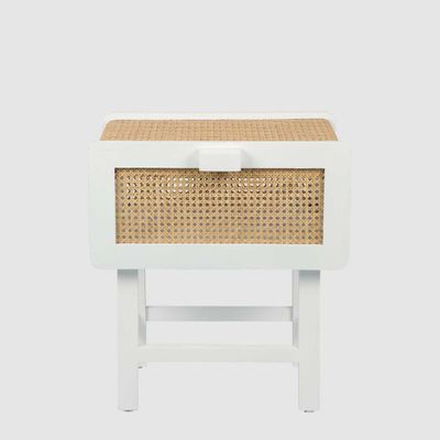 Zoe Bedside Table Chalk