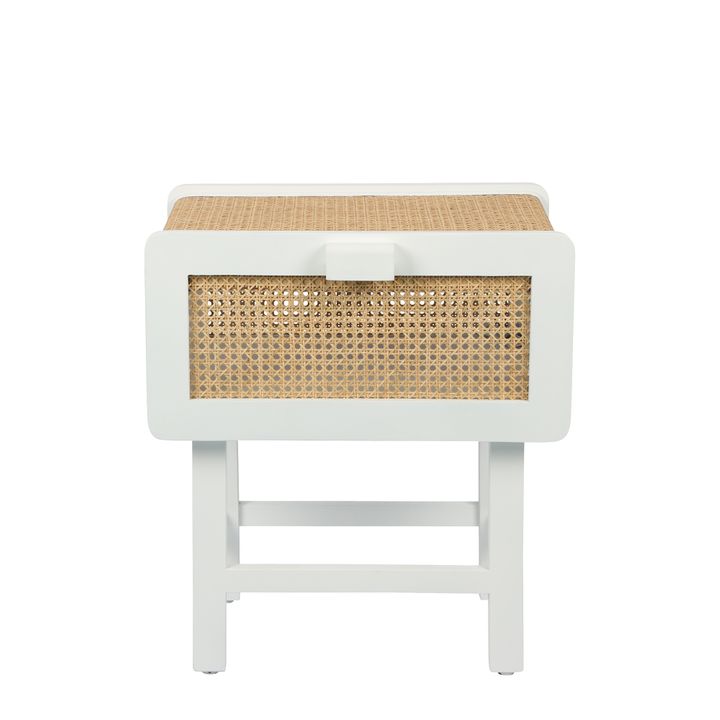 Zoe Bedside Table Chalk