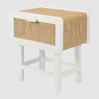 Zoe Bedside Table Chalk