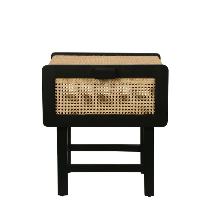 Zoe Bedside Table Black