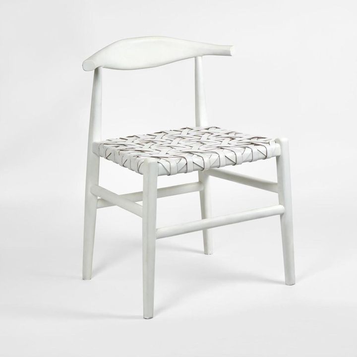 Sorren Dining Chair White Leather