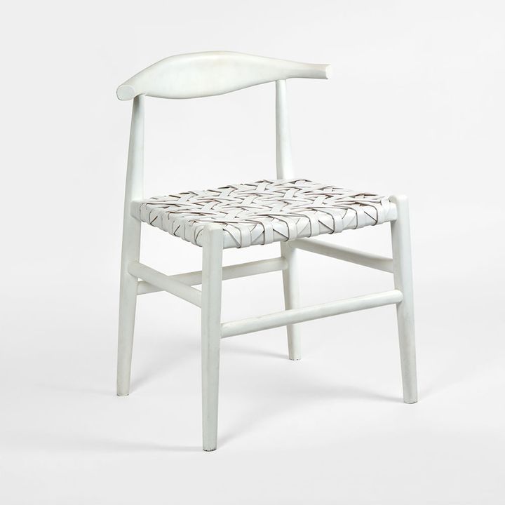 Sorren Dining Chair White Leather