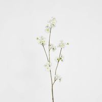Blossom Spray White Green 84cm