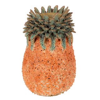 Pineapple Ceramic Vase Green Orange