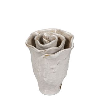 Rose Vase Small White