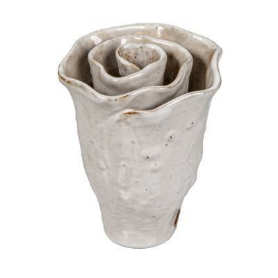 Rose Vase Small White