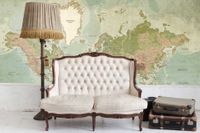 Vintage World Map Wallpaper