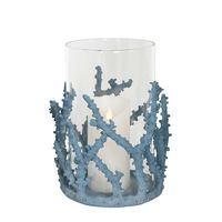 Coral Candle Holder Large Blue