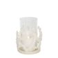 Coral Candle Holder Small White