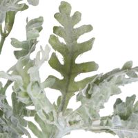 Dusty Miller Flocked Spray 40cm Grey Green