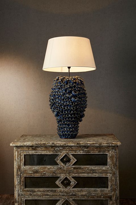 Singita Ceramic Table Lamp Base Blue