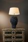 Singita Ceramic Table Lamp Base Blue