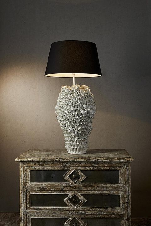 Singita Ceramic Table Lamp Base White- Base Only