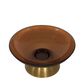 Gable Glass Footed Bowl Small Brown