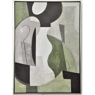 Geo Wall Art Green