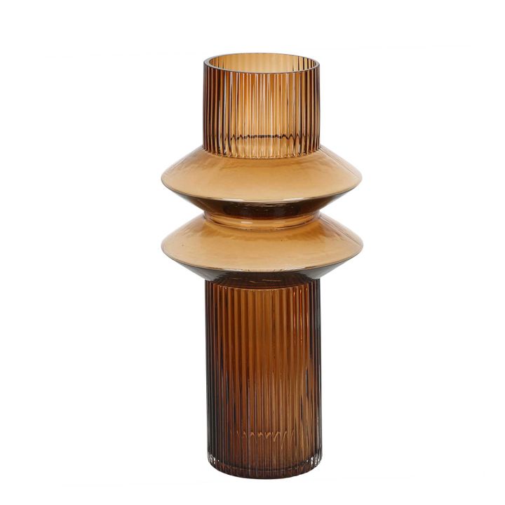 Manhattan Tower Vase Amber